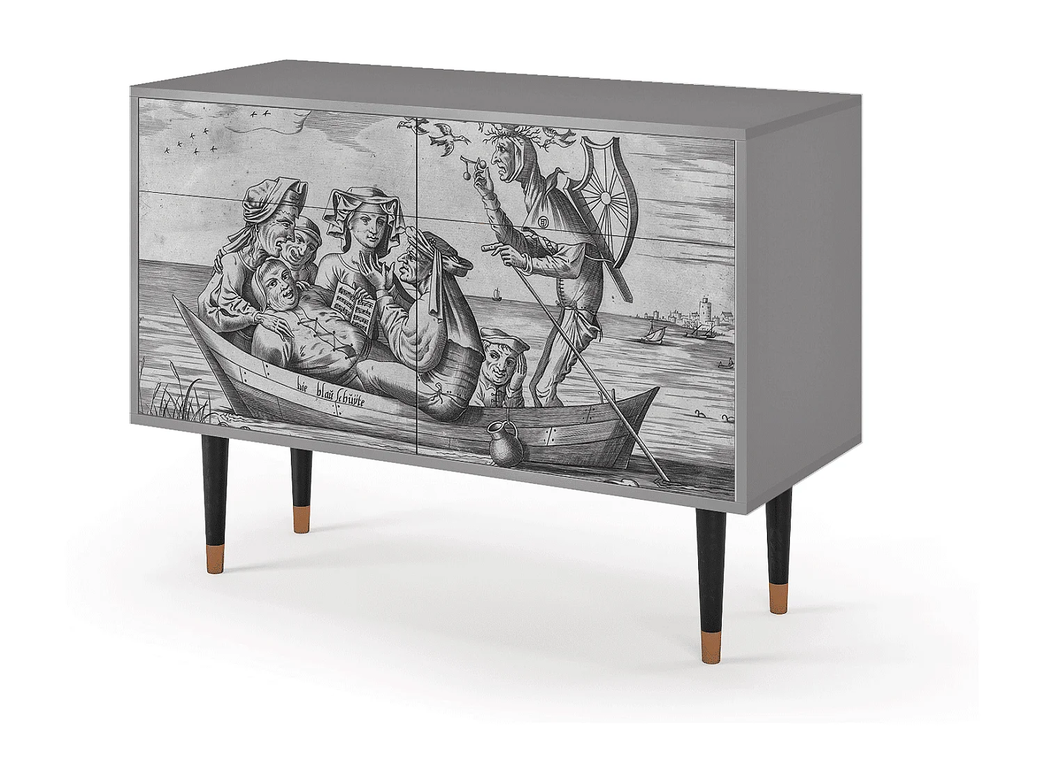 Buffet - 115x85x48 cm - BS4 - Blau Schuyte, Gris