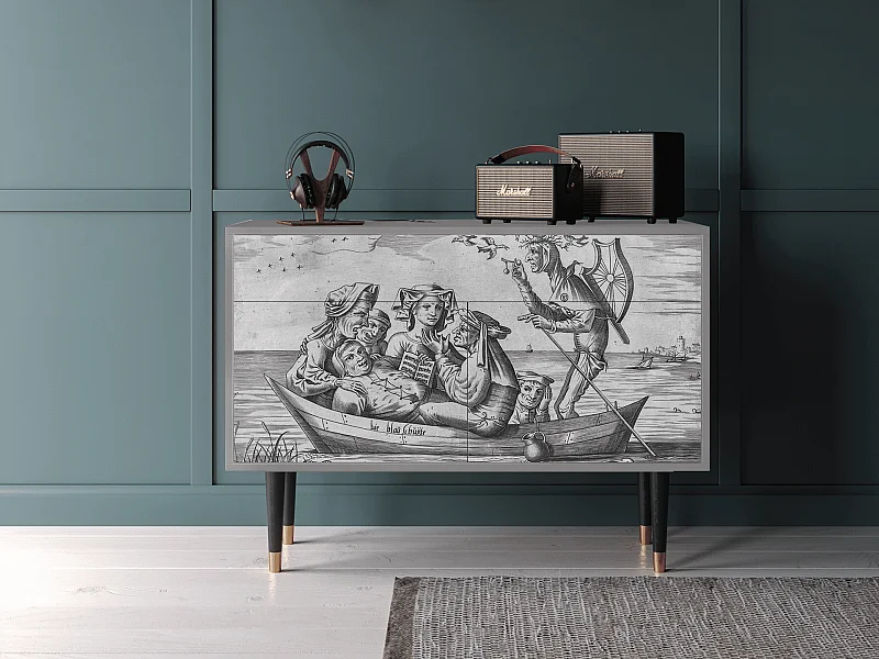 Buffet - 115x85x48 cm - BS4 - Blau Schuyte, Gris