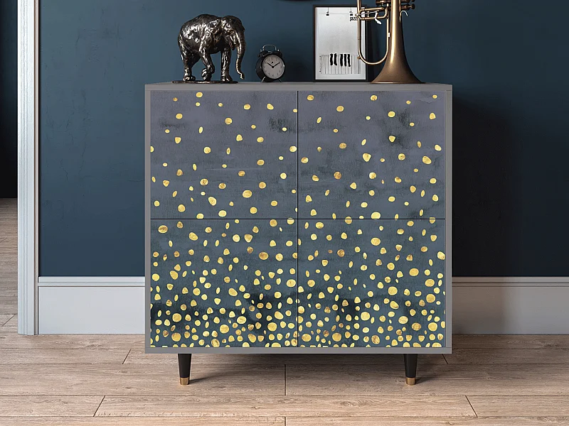 Kredens - 94x96x48 cm - BS3 - Foggy Lights, Szary