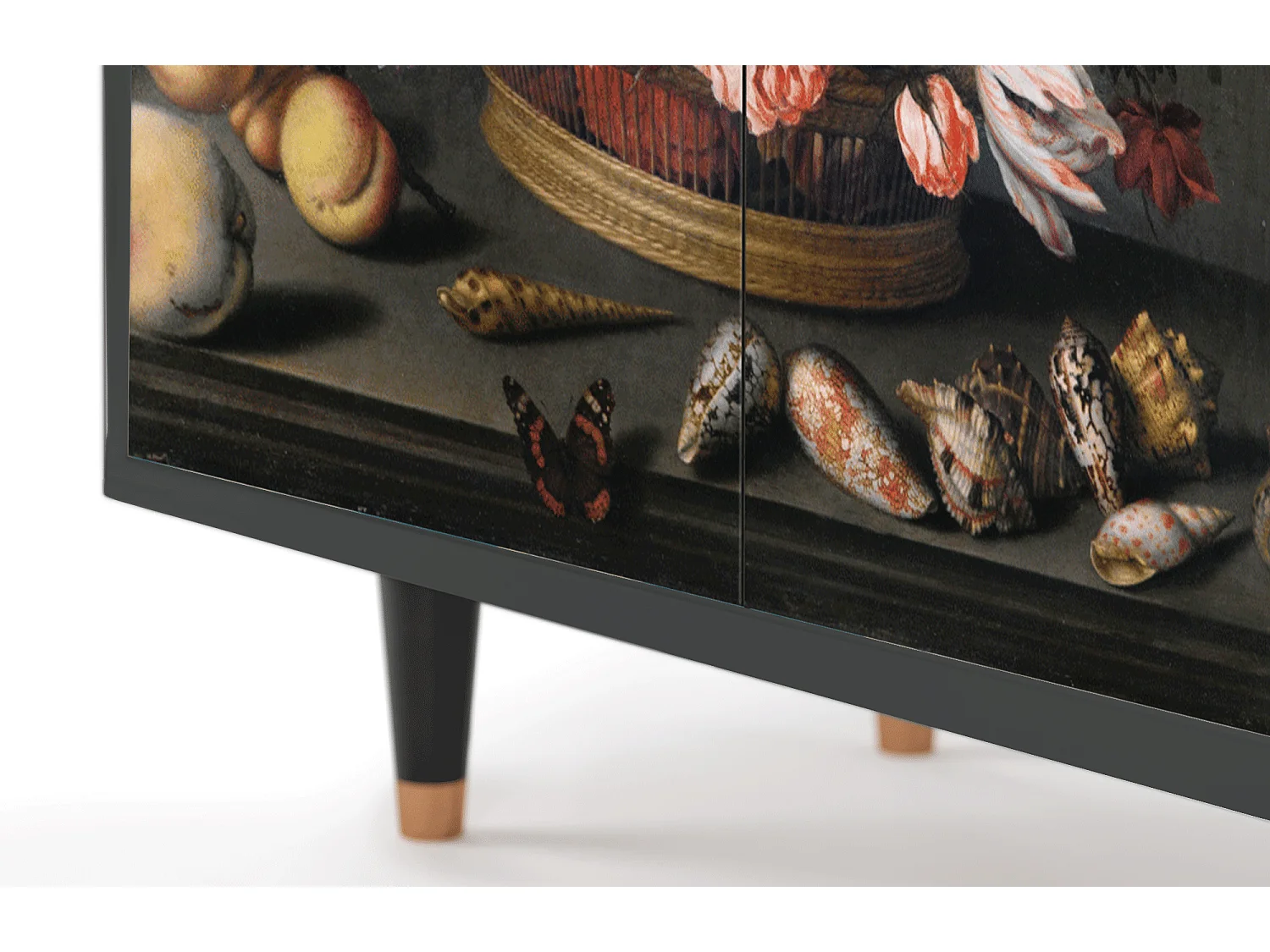 Buffet - 94x96x48 cm - BS3 - Still Life with Flowers, Anthracite