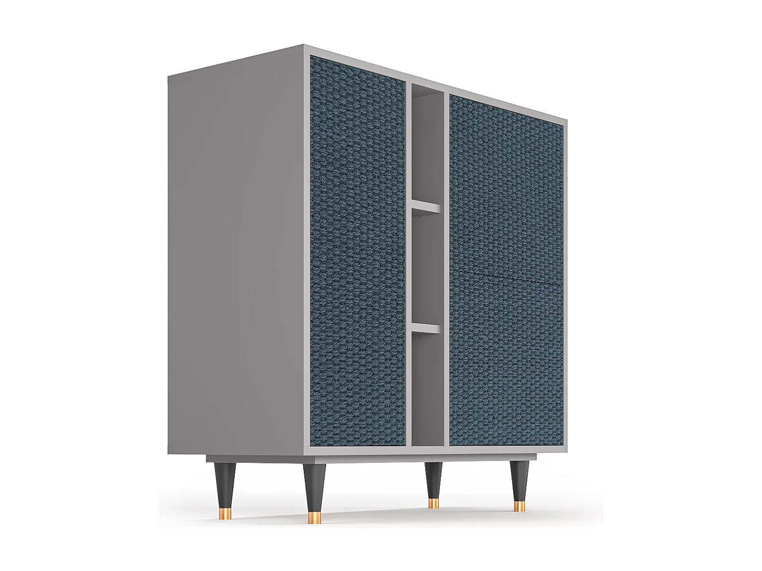 Credenza - 94х96х41 cm - BS5 - Knitted Pattern, Grigio