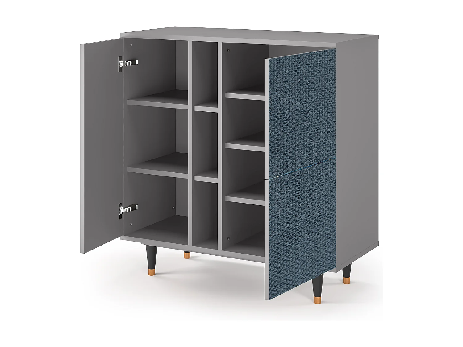 Credenza - 94х96х41 cm - BS5 - Knitted Pattern, Grigio