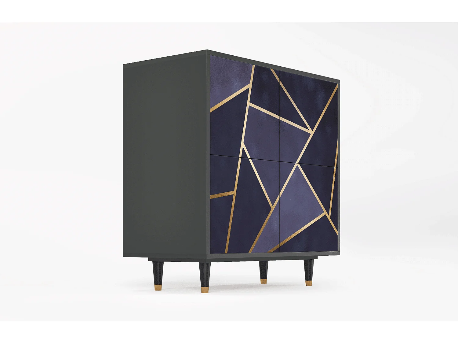 Dressoir - 94x96x48 cm - BS3 - The Amethyst, Antraciet