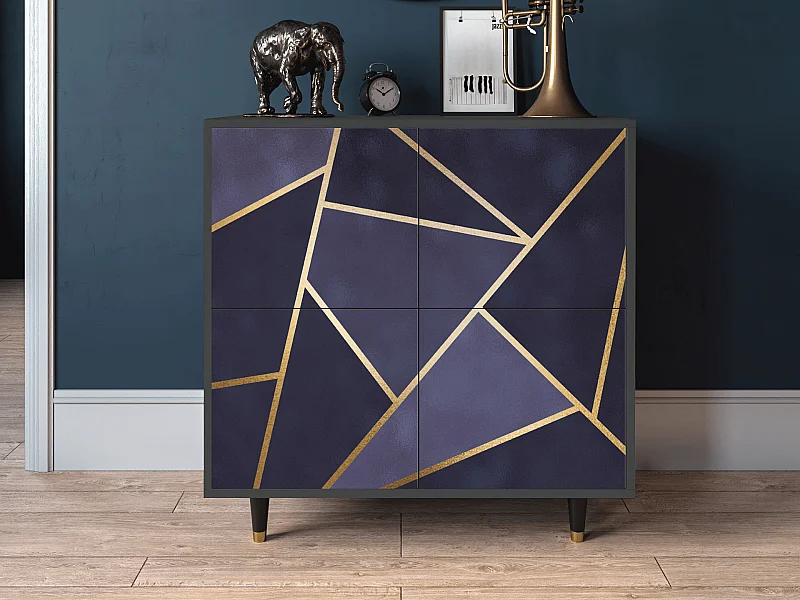 Kredens - 94x96x48 cm - BS3 - The Amethyst, Antracyt