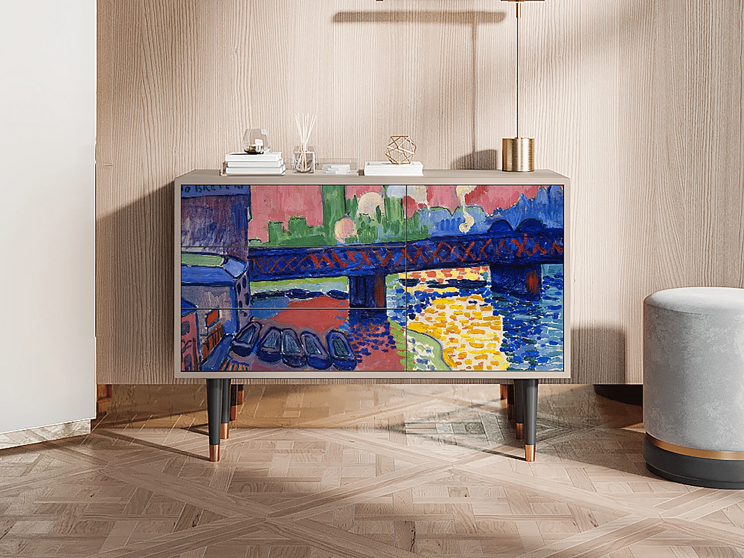 Credenza - 115х84х41 cm - S3 - Charing Cross Bridge, Latte