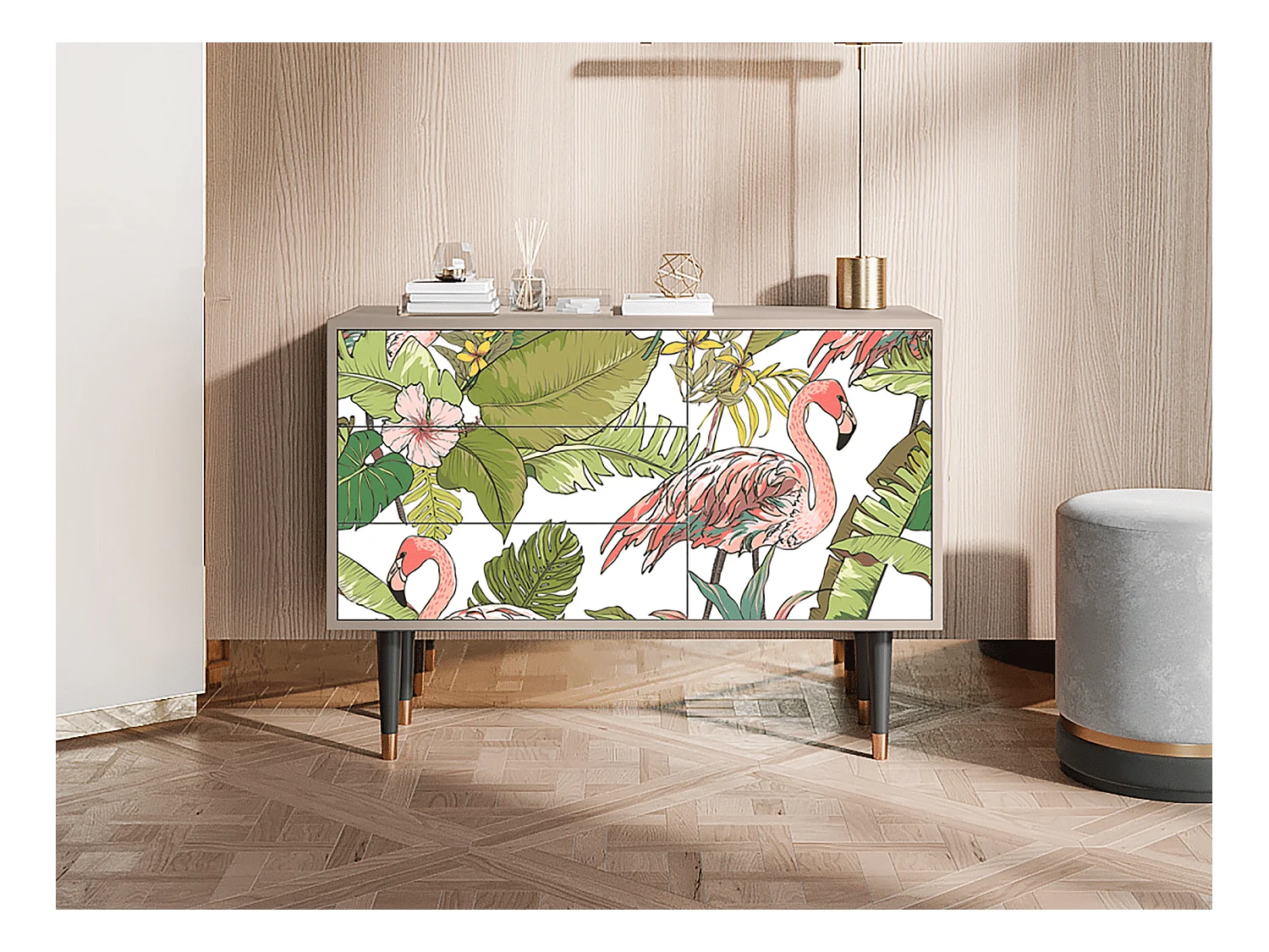 Dressoir - 115х84х41 cm - S3 - Sweet Flamingo, Latte