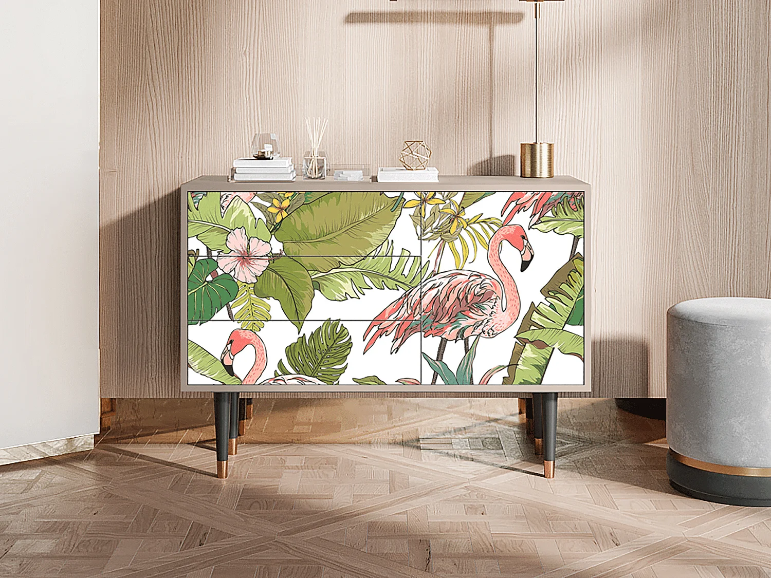 Credenza - 115х84х41 cm - S3 - Sweet Flamingo, Latte