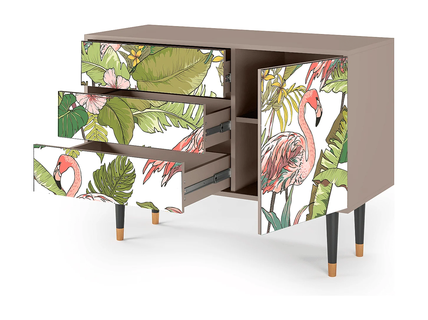 Credenza - 115х84х41 cm - S3 - Sweet Flamingo, Latte