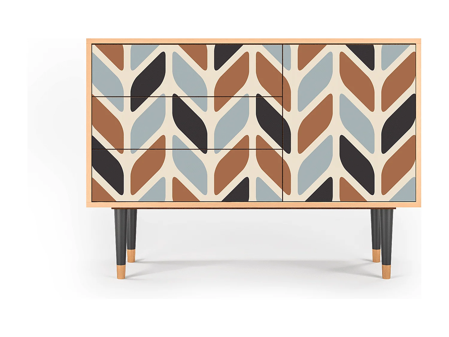 Credenza - 115х84х41 cm - S3 - Beige Laure, Noce