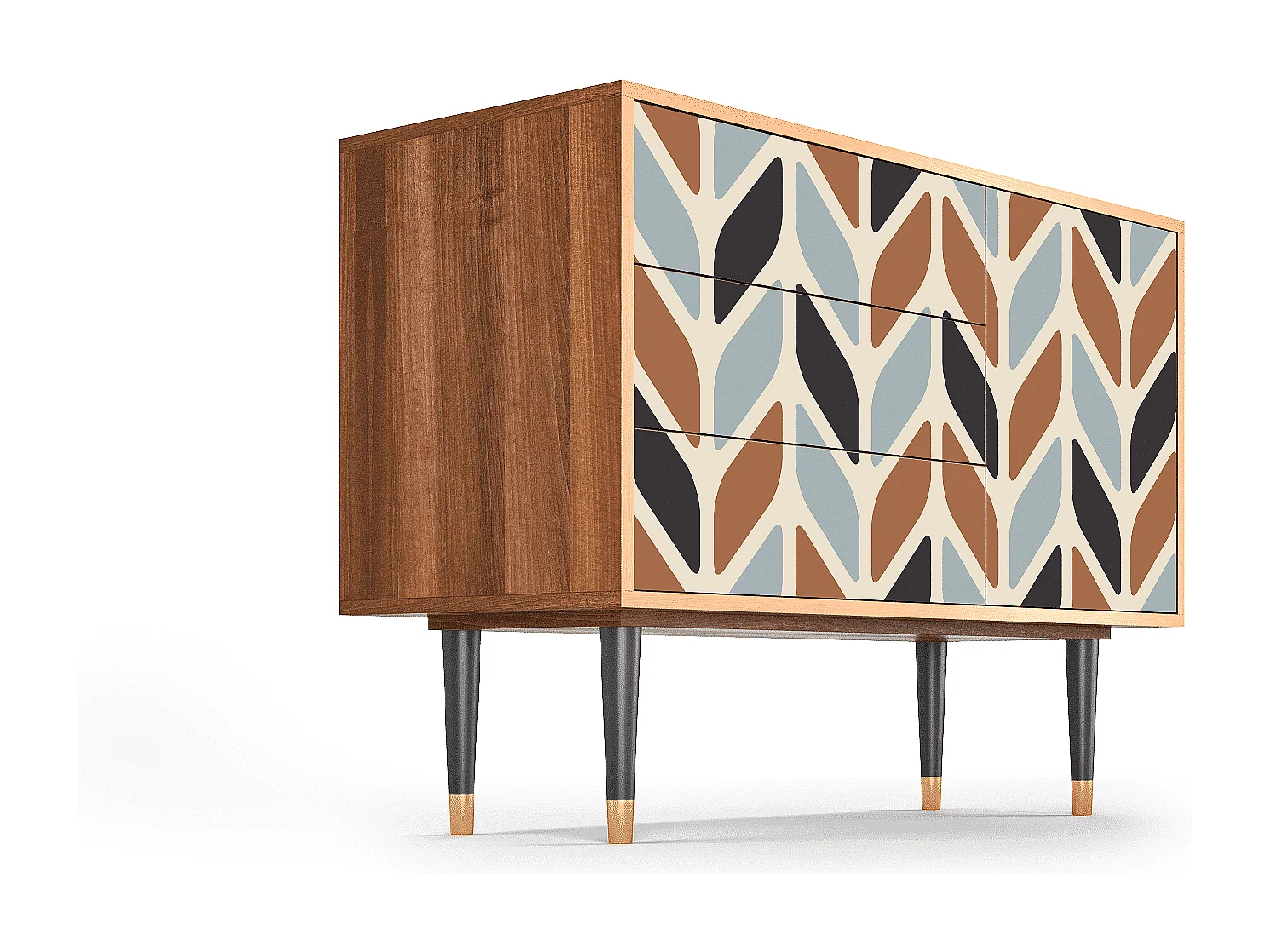 Credenza - 115х84х41 cm - S3 - Beige Laure, Noce