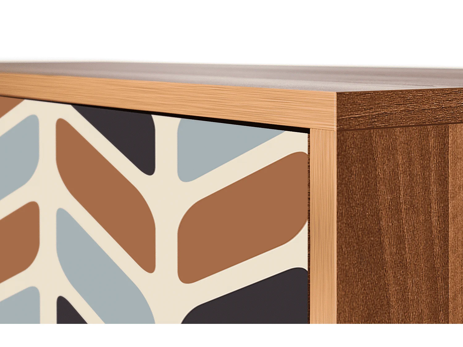 Kredens - 115х84х41 cm - S3 - Beige Laure, Orzech