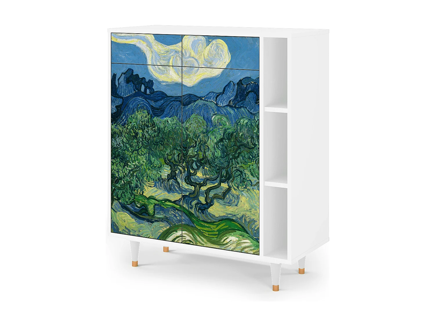 Buffet - 96х110х41 cm - BS6 - The Oil Trees, Blanc