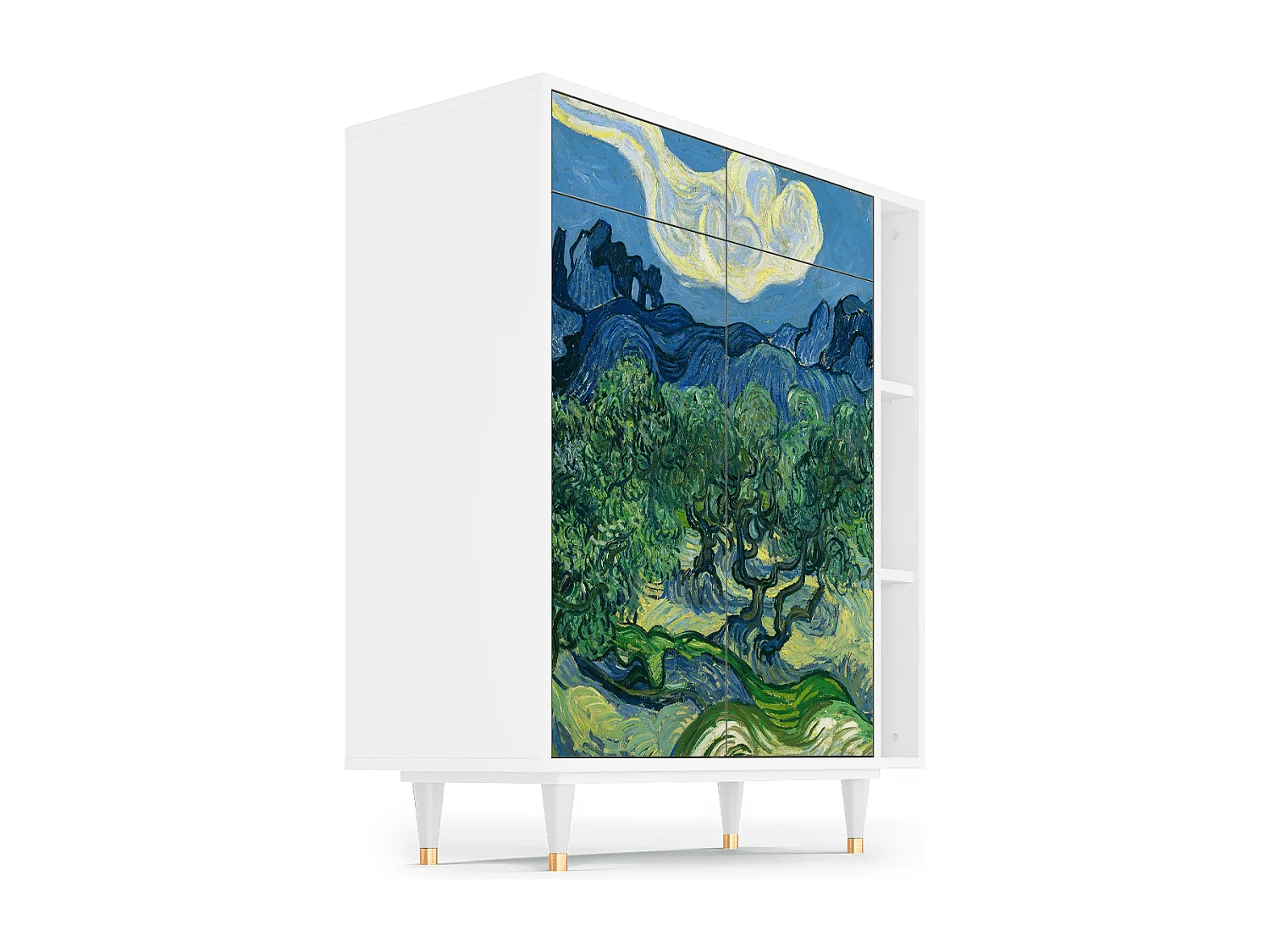 Buffet - 96х110х41 cm - BS6 - The Oil Trees, Blanc