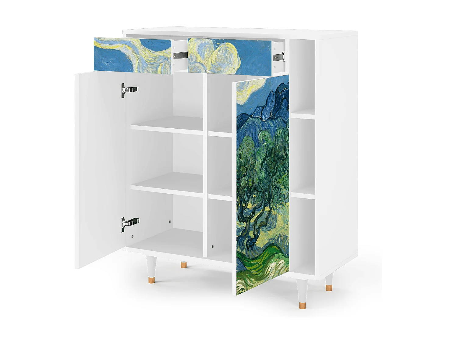 Buffet - 96х110х41 cm - BS6 - The Oil Trees, Blanc