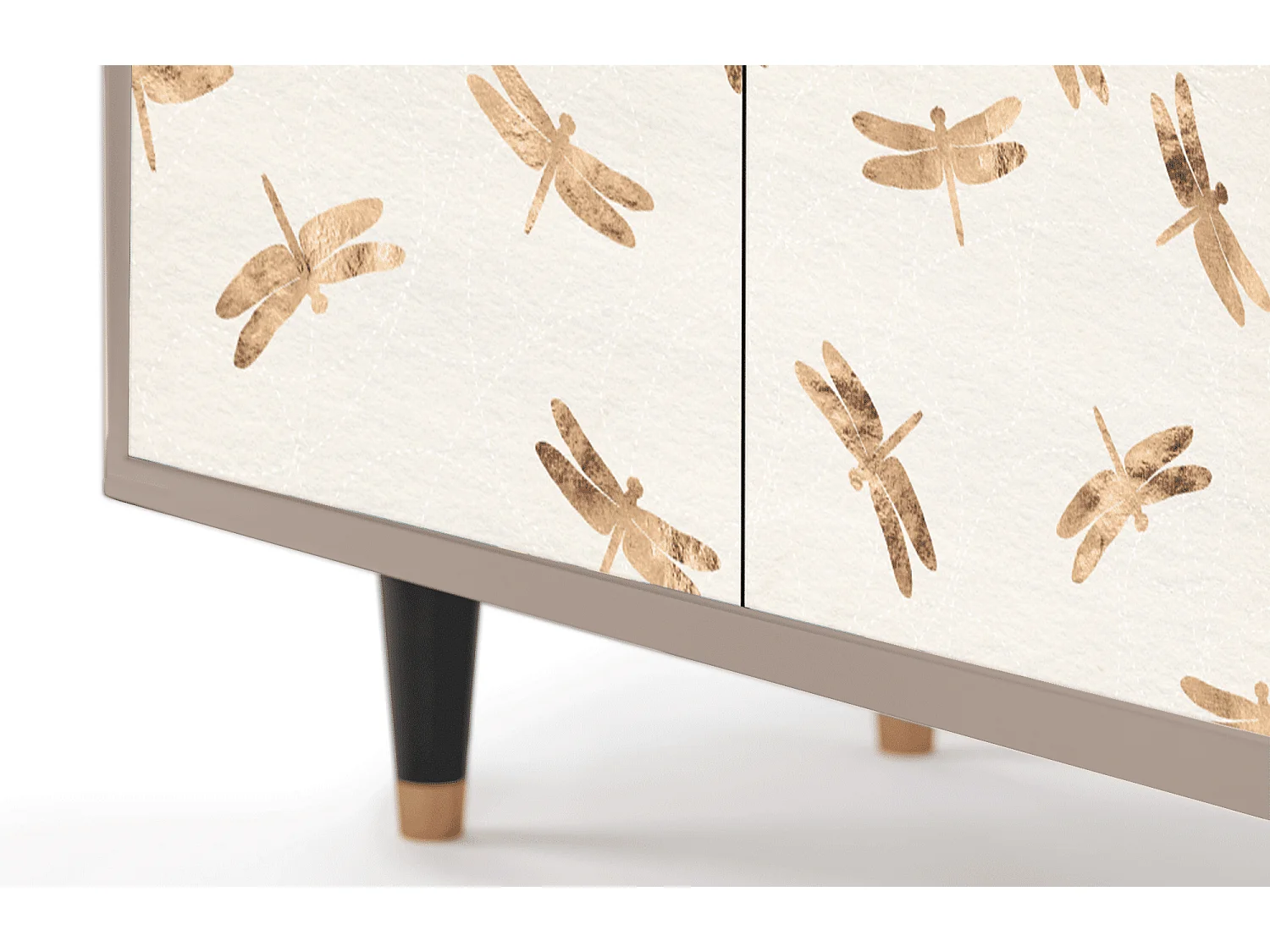 Kredens - 94x96x48 cm - BS3 - Nude Dragonflies, Latte