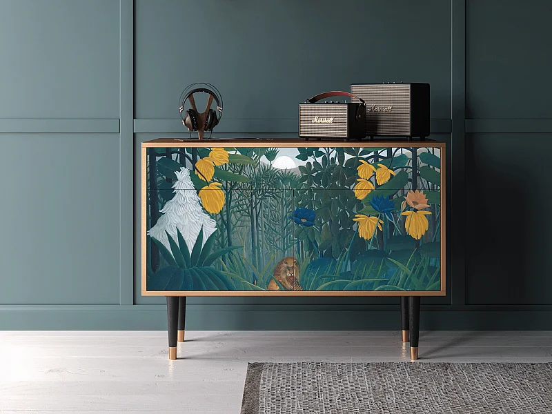 Sideboard - 115x85x48 cm - BS4 - The Repast of the Lion, Walnuss