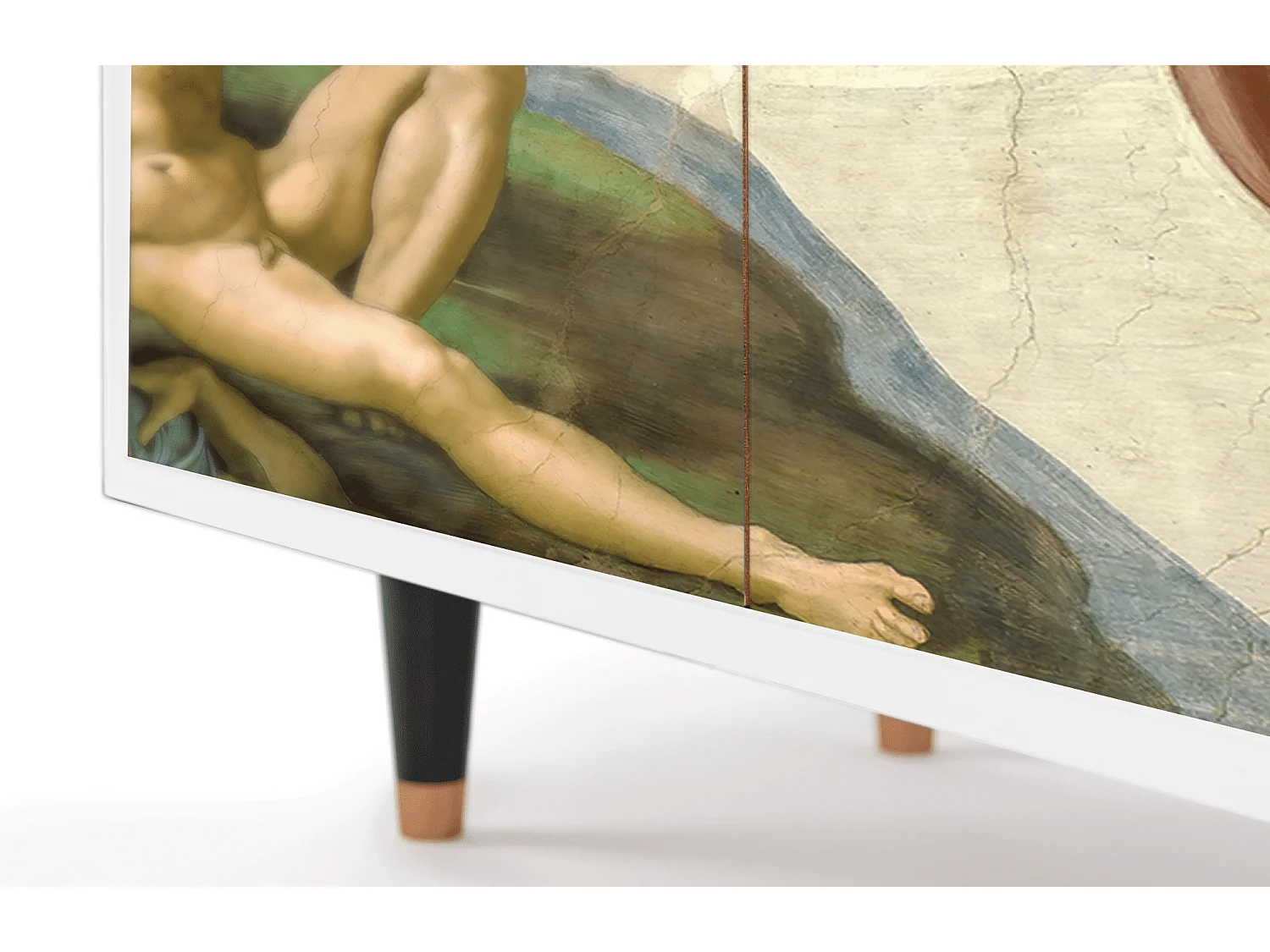Buffet - 94x96x48 cm - BS3 - The Creation of Adam, Blanc
