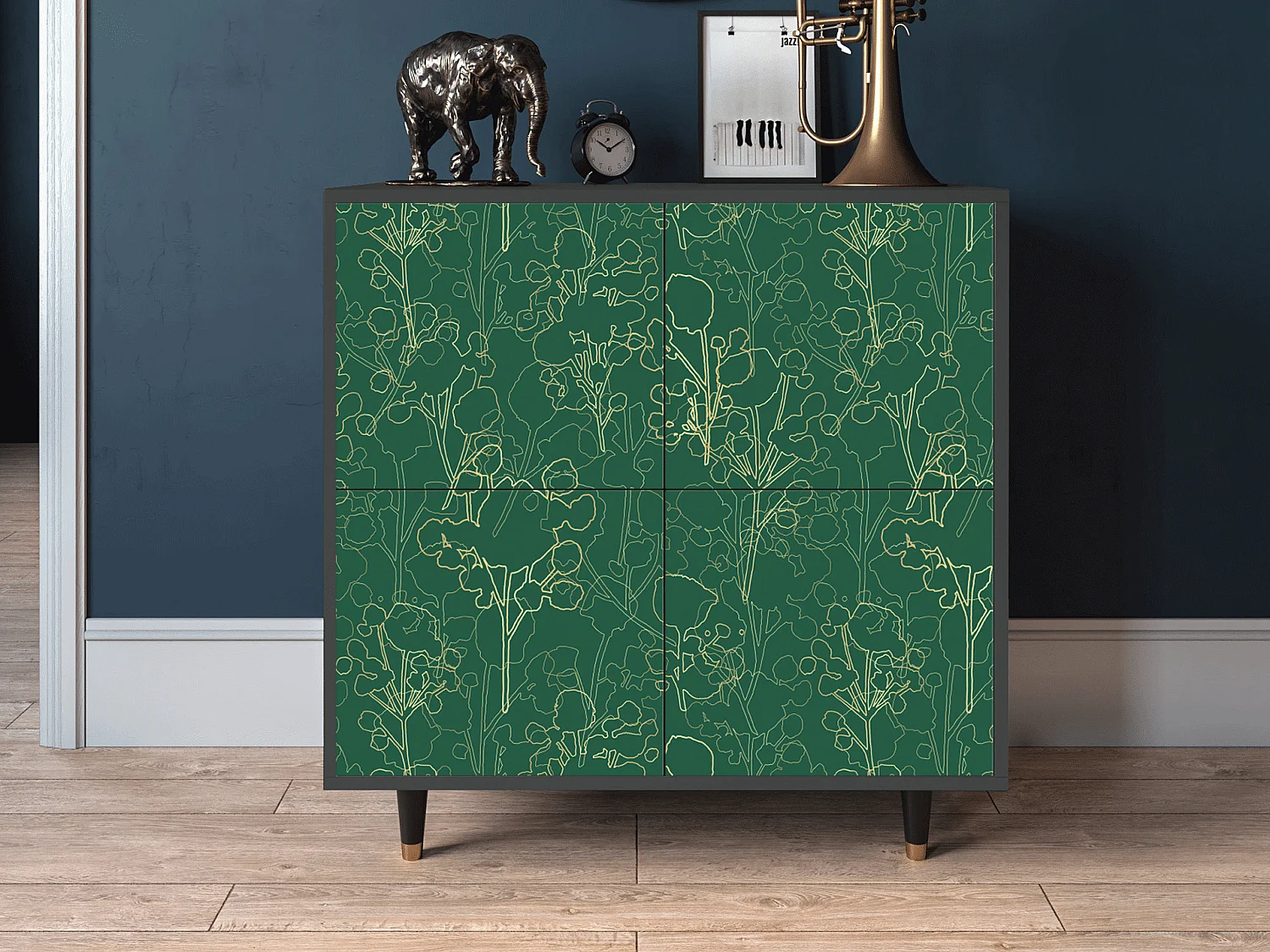 Dressoir - 94x96x48 cm - BS3 - Emerald Forest, Antraciet