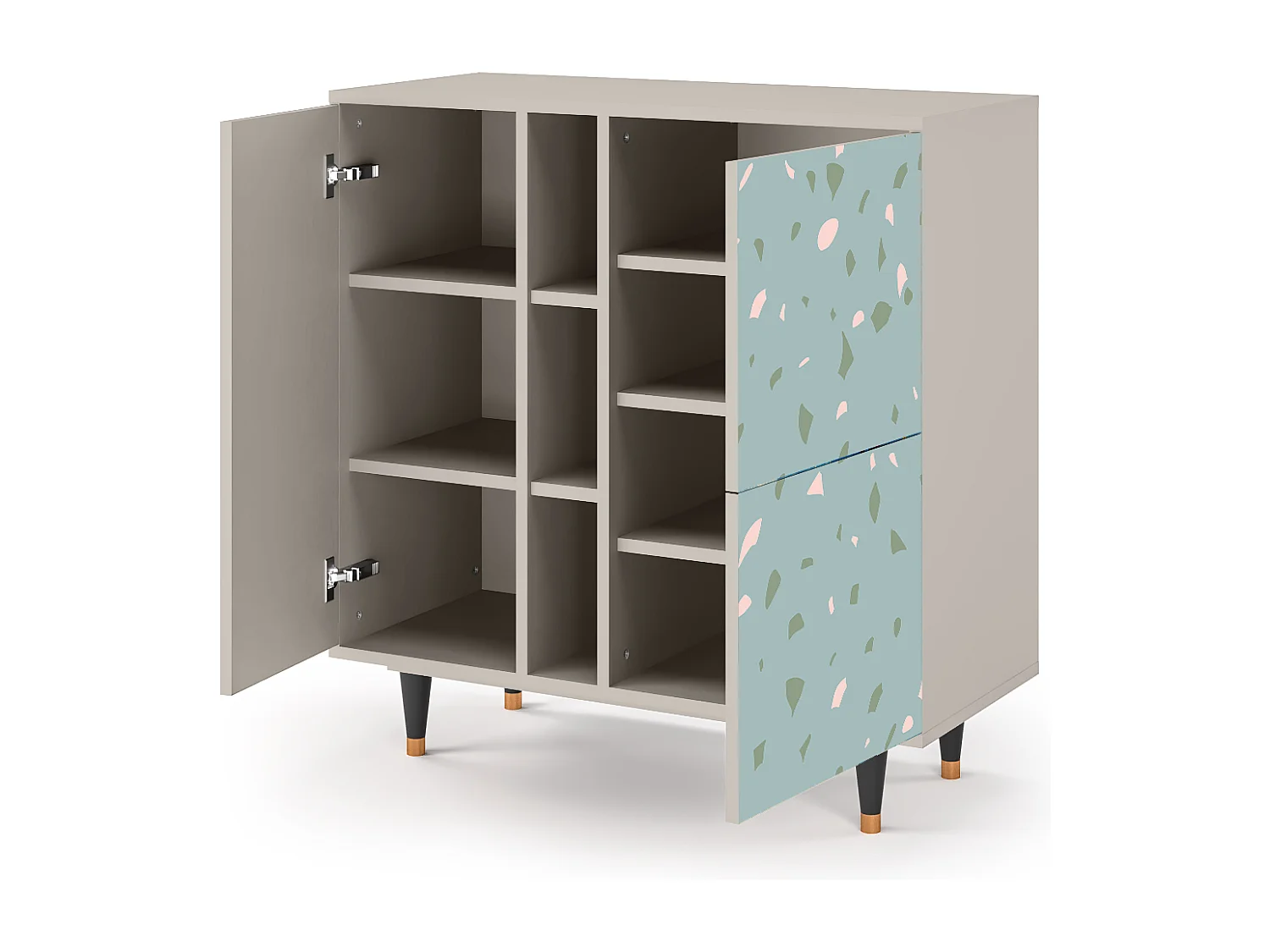 Buffet - 94х96х41 cm - BS5 - Blue Drops, Sable