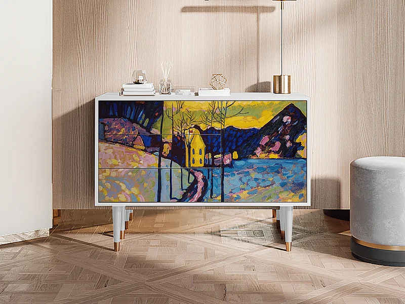 Buffet - 115х84х41 cm - S3 - Winter Landscape, Blanc