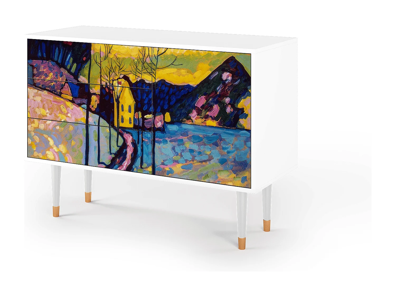 Buffet - 115х84х41 cm - S3 - Winter Landscape, Blanc