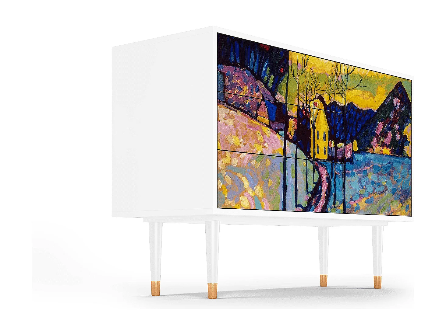 Buffet - 115х84х41 cm - S3 - Winter Landscape, Blanc