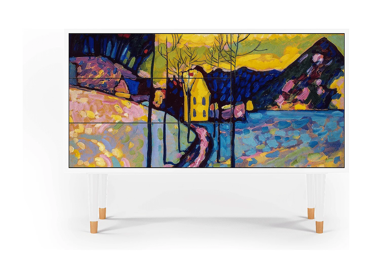 Buffet - 115х84х41 cm - S3 - Winter Landscape, Blanc