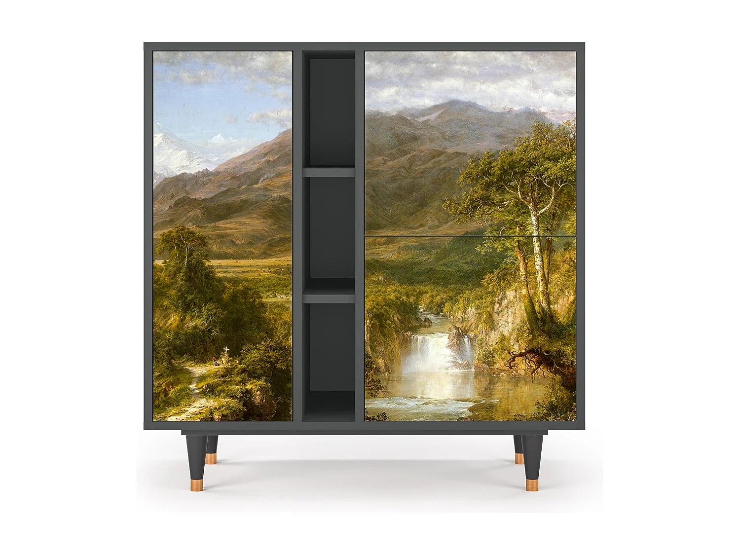 Sideboard - 94х96х41 cm - BS5 - The Heart of the Andes , Anthrazit