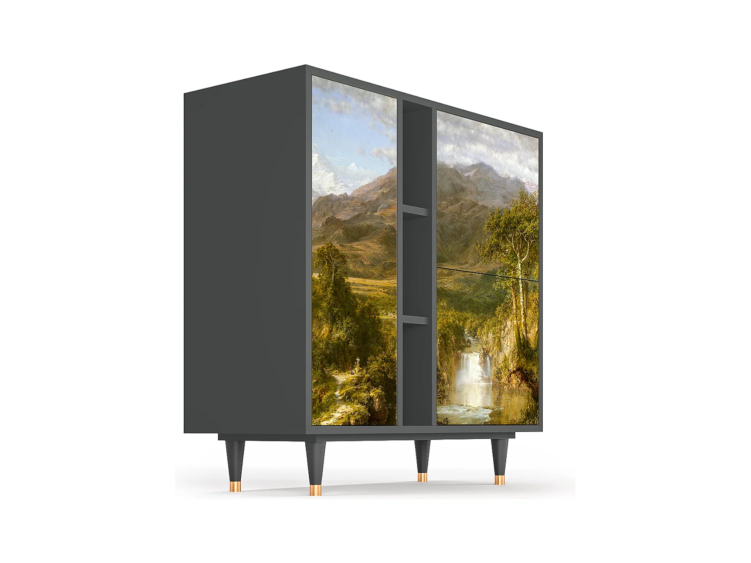 Sideboard - 94х96х41 cm - BS5 - The Heart of the Andes , Anthrazit