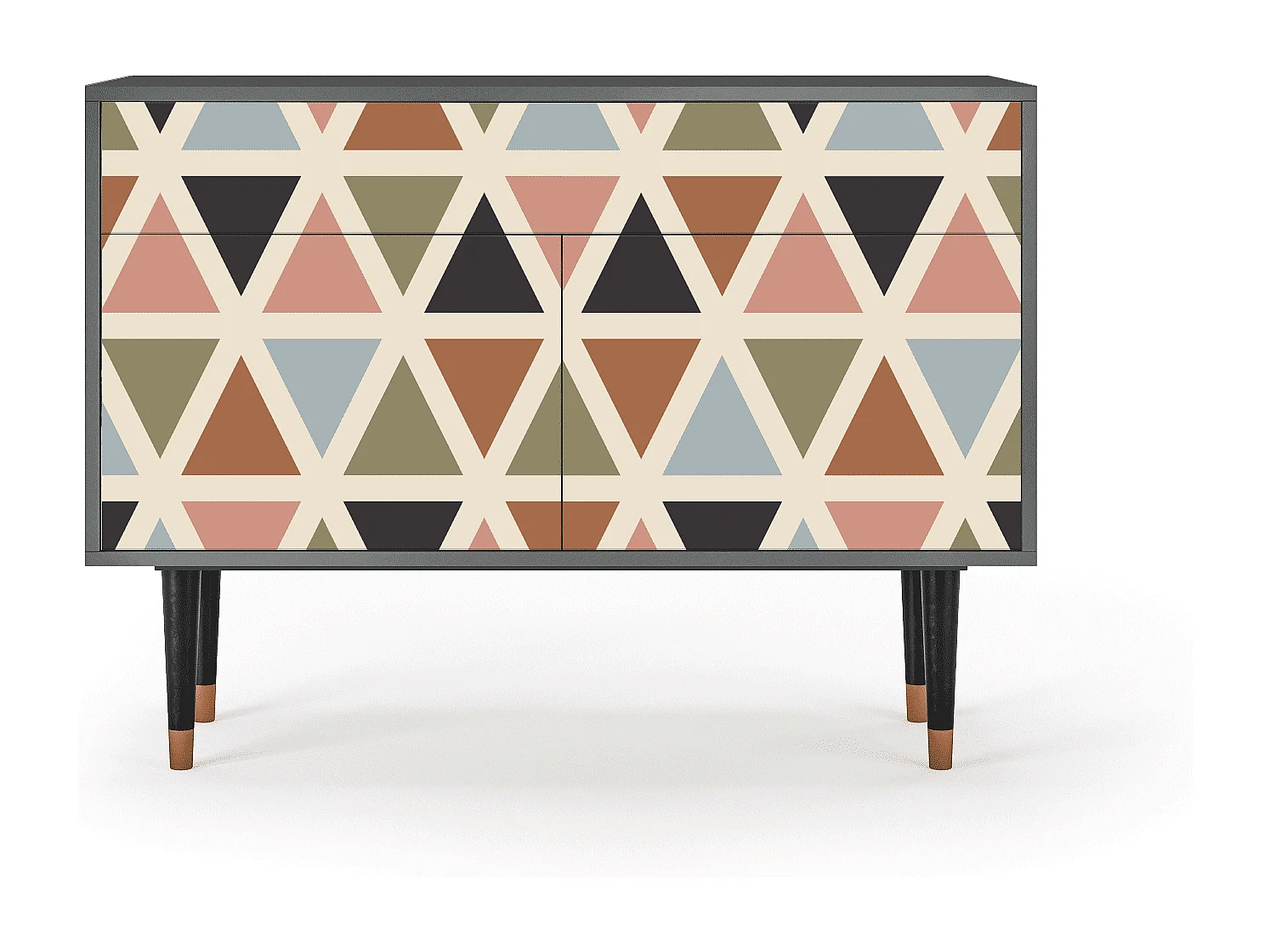 Buffet - 115x85x48 cm - BS4 - Royal Triangles, Anthracite