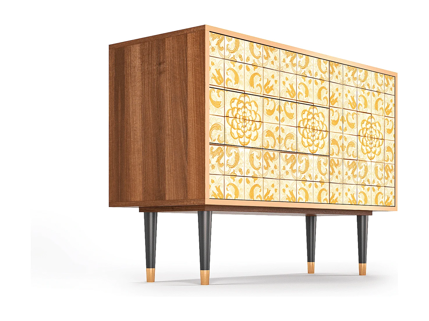 Credenza - 115х84х41 cm - S3 - Sunshiny Tile, Noce