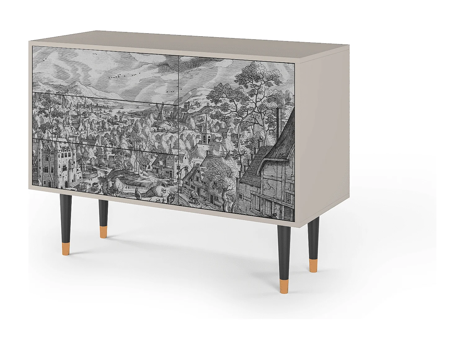 Credenza - 115х84х41 cm - S3 - Bird Dropping, Sabbia