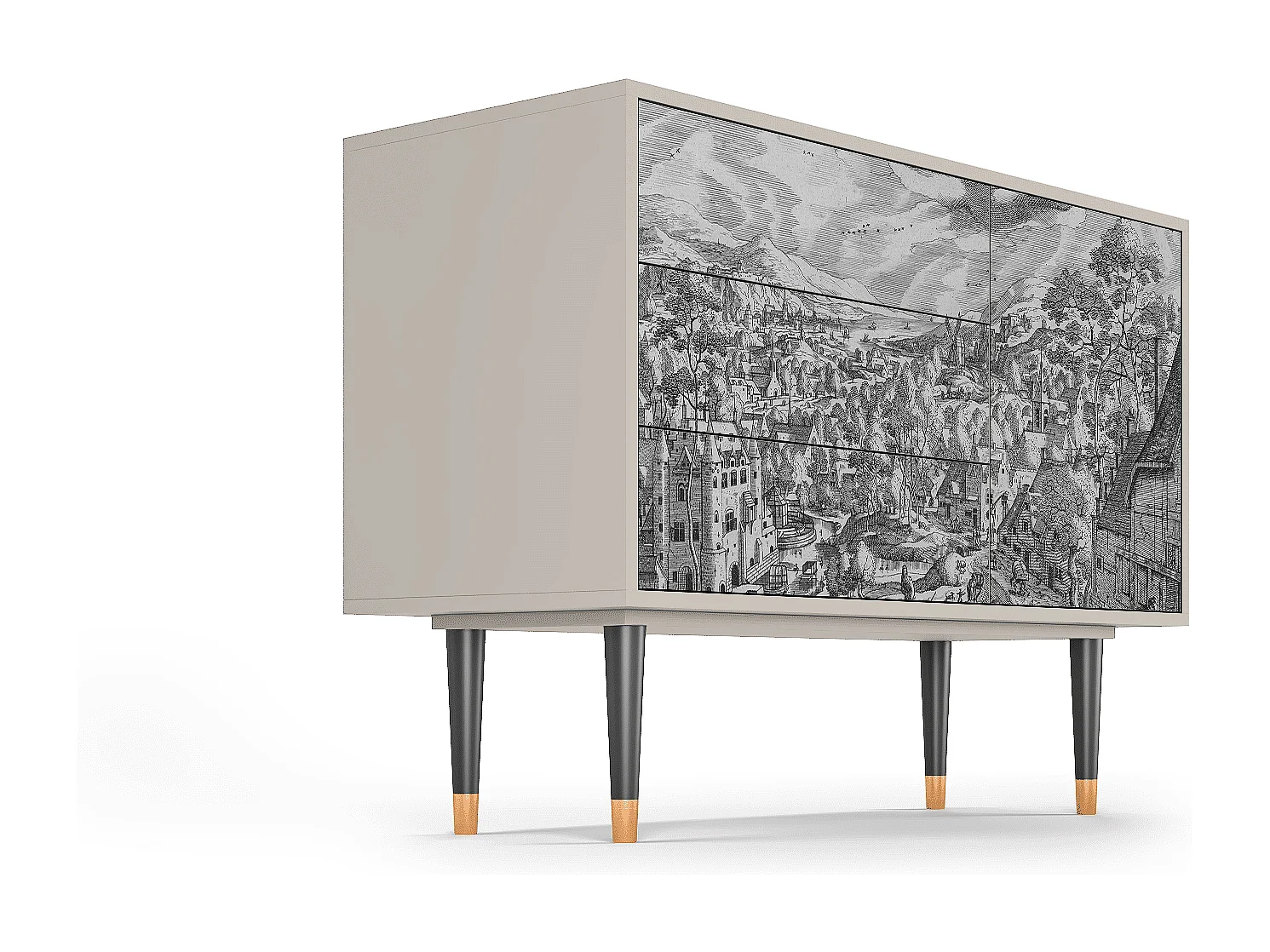 Credenza - 115х84х41 cm - S3 - Bird Dropping, Sabbia