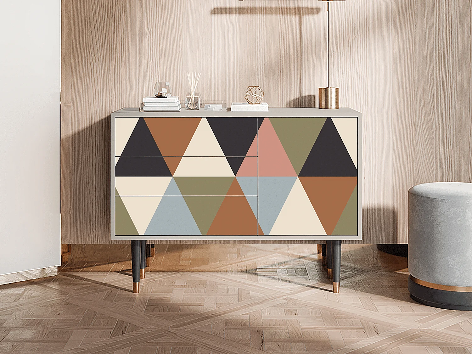 Buffet - 115х84х41 cm - S3 - Royal Triangles, Sable