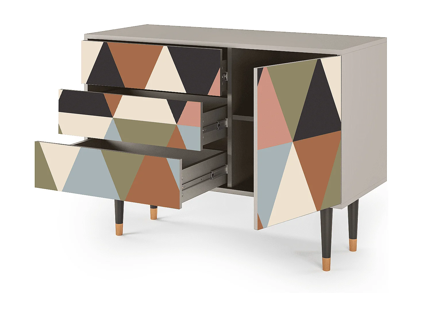 Buffet - 115х84х41 cm - S3 - Royal Triangles, Sable