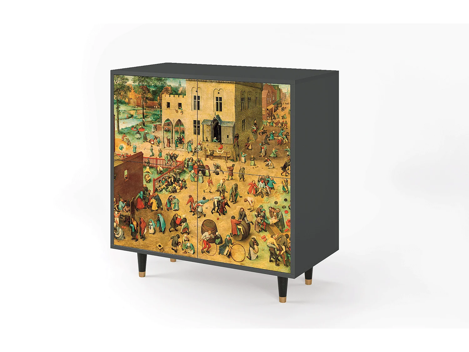 Kredens - 94x96x48 cm - BS3 - Children Games, Antracyt