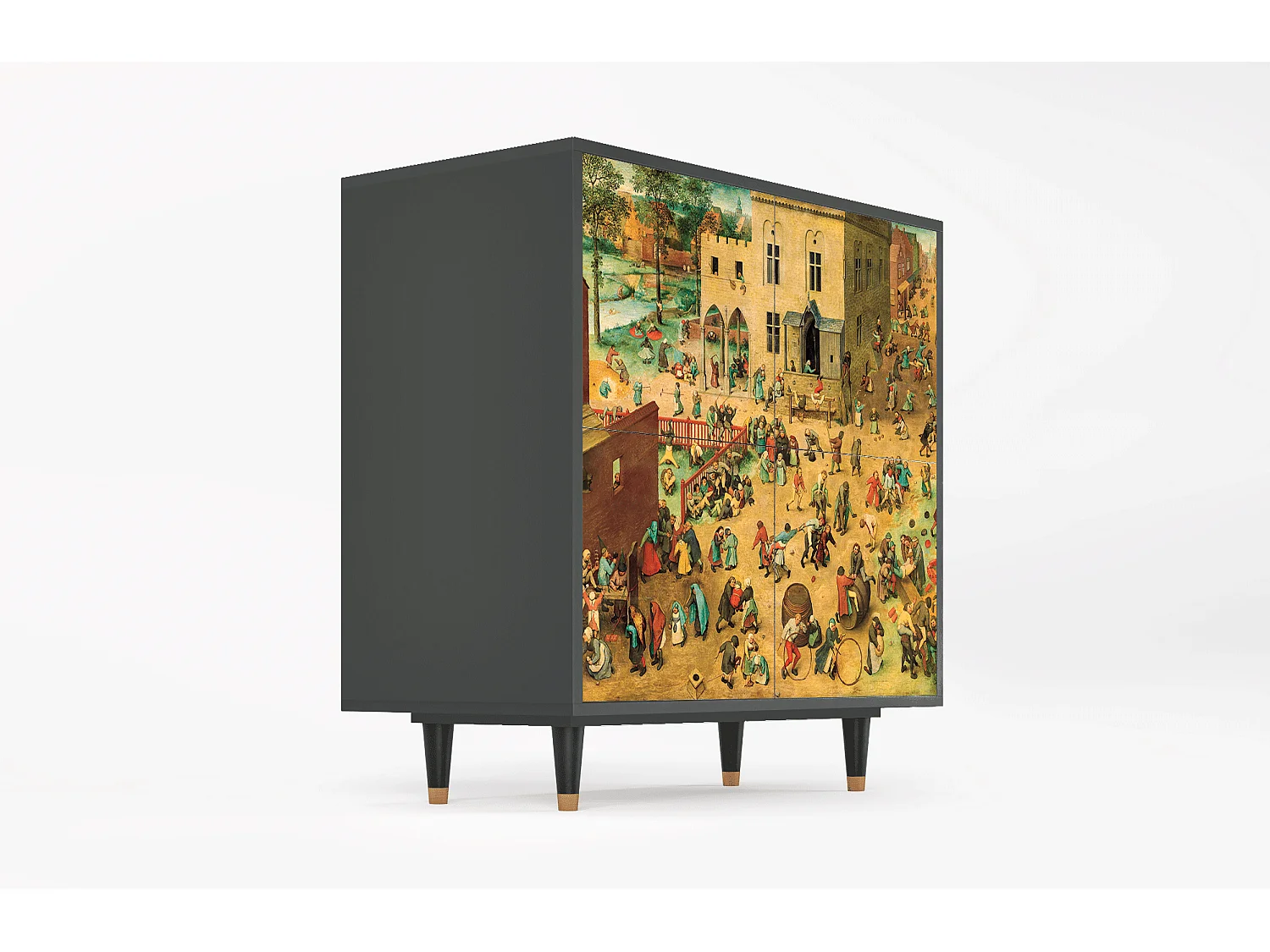 Kredens - 94x96x48 cm - BS3 - Children Games, Antracyt