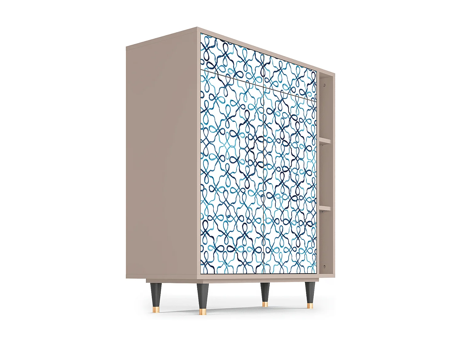 Credenza - 96х110х41 cm - BS6 - Marine Strings, Latte