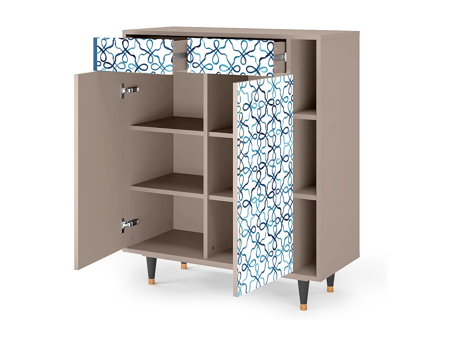 Credenza - 96х110х41 cm - BS6 - Marine Strings, Latte