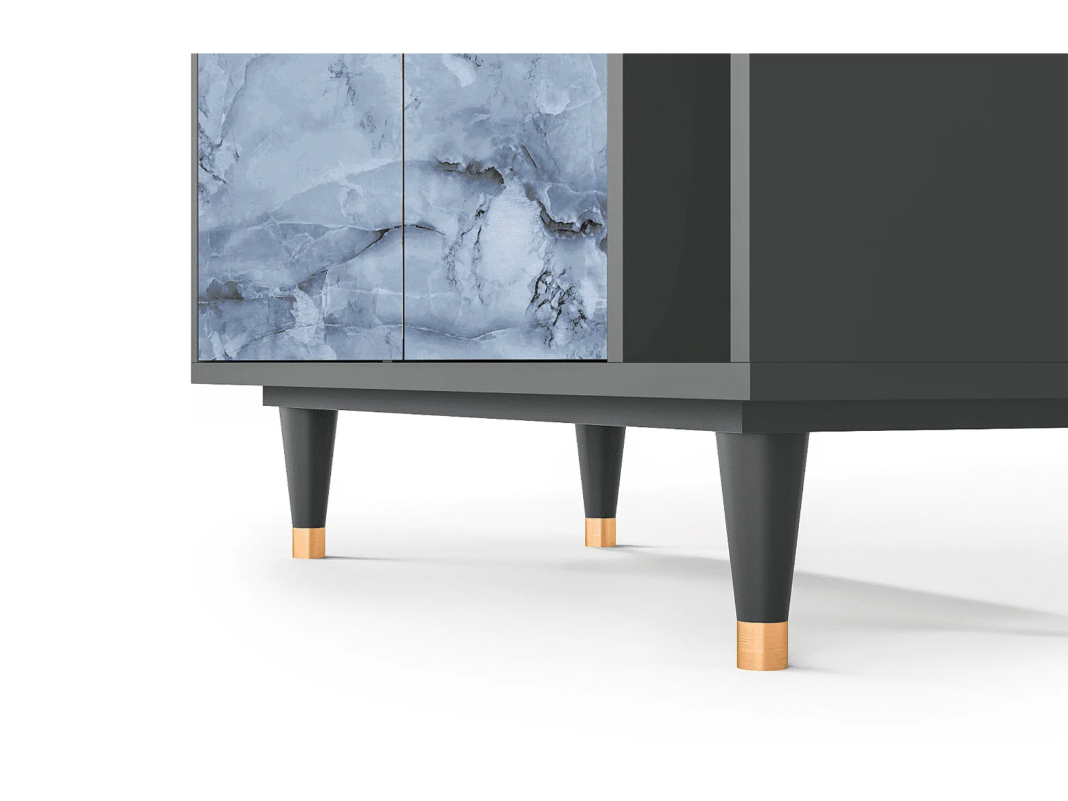 Aparador - 96х110х41 cm - BS6 - Feather Ice, Antracita