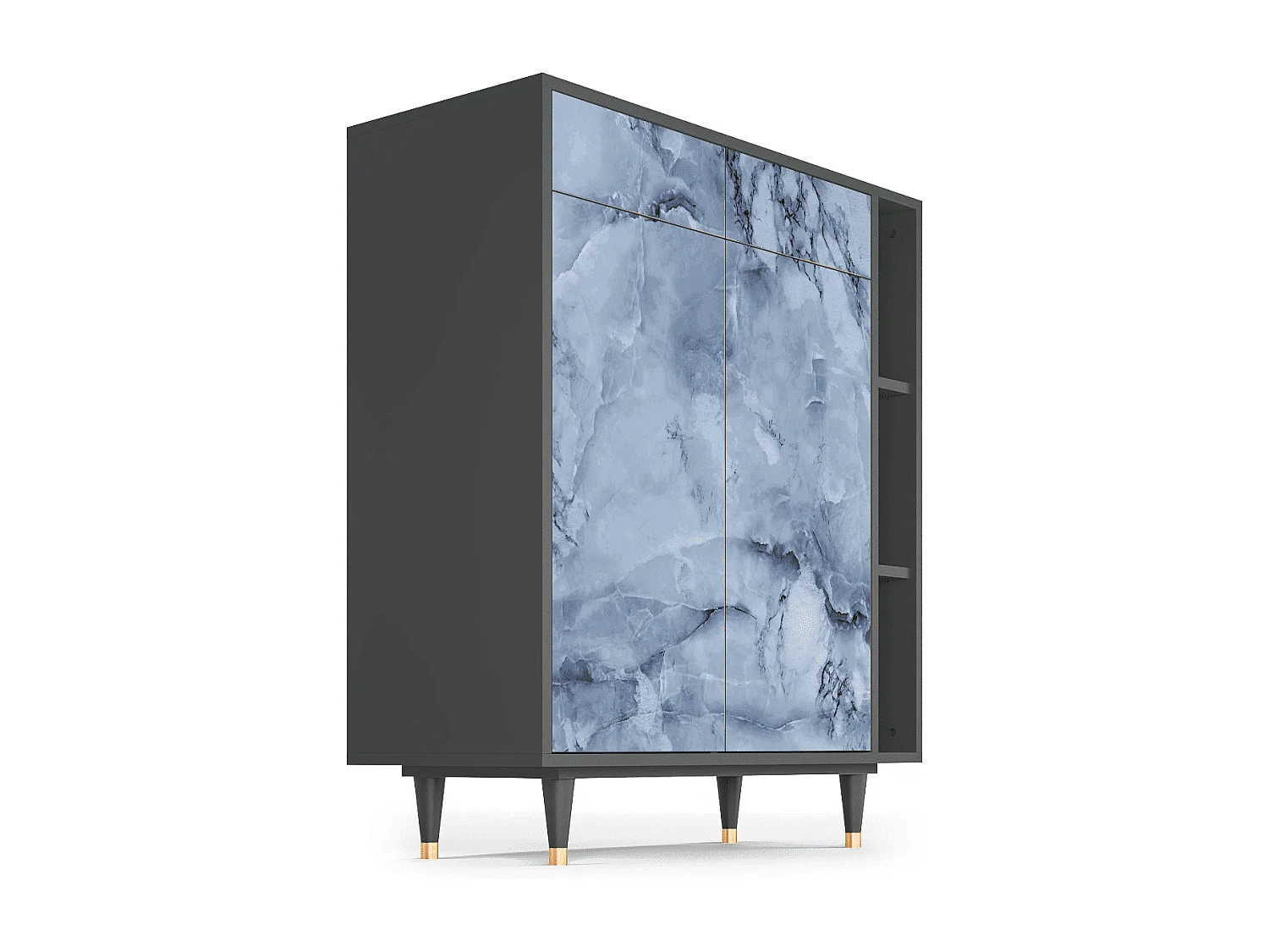 Buffet - 96х110х41 cm - BS6 - Feather Ice, Anthracite