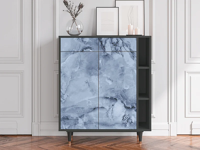 Aparador - 96х110х41 cm - BS6 - Feather Ice, Antracita