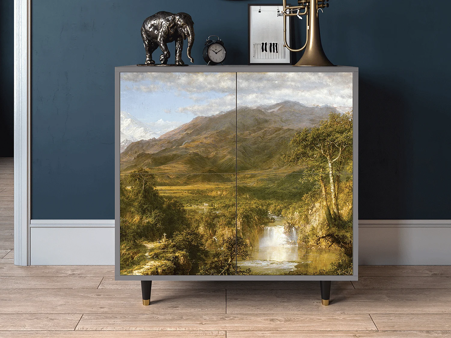 Credenza - 94x96x48 cm - BS3 - The Heart of the Andes , Grigio