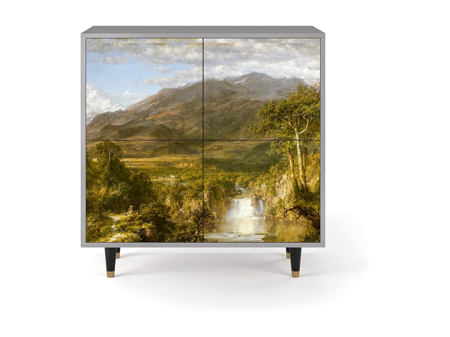 Kredens - 94x96x48 cm - BS3 - The Heart of the Andes , Szary