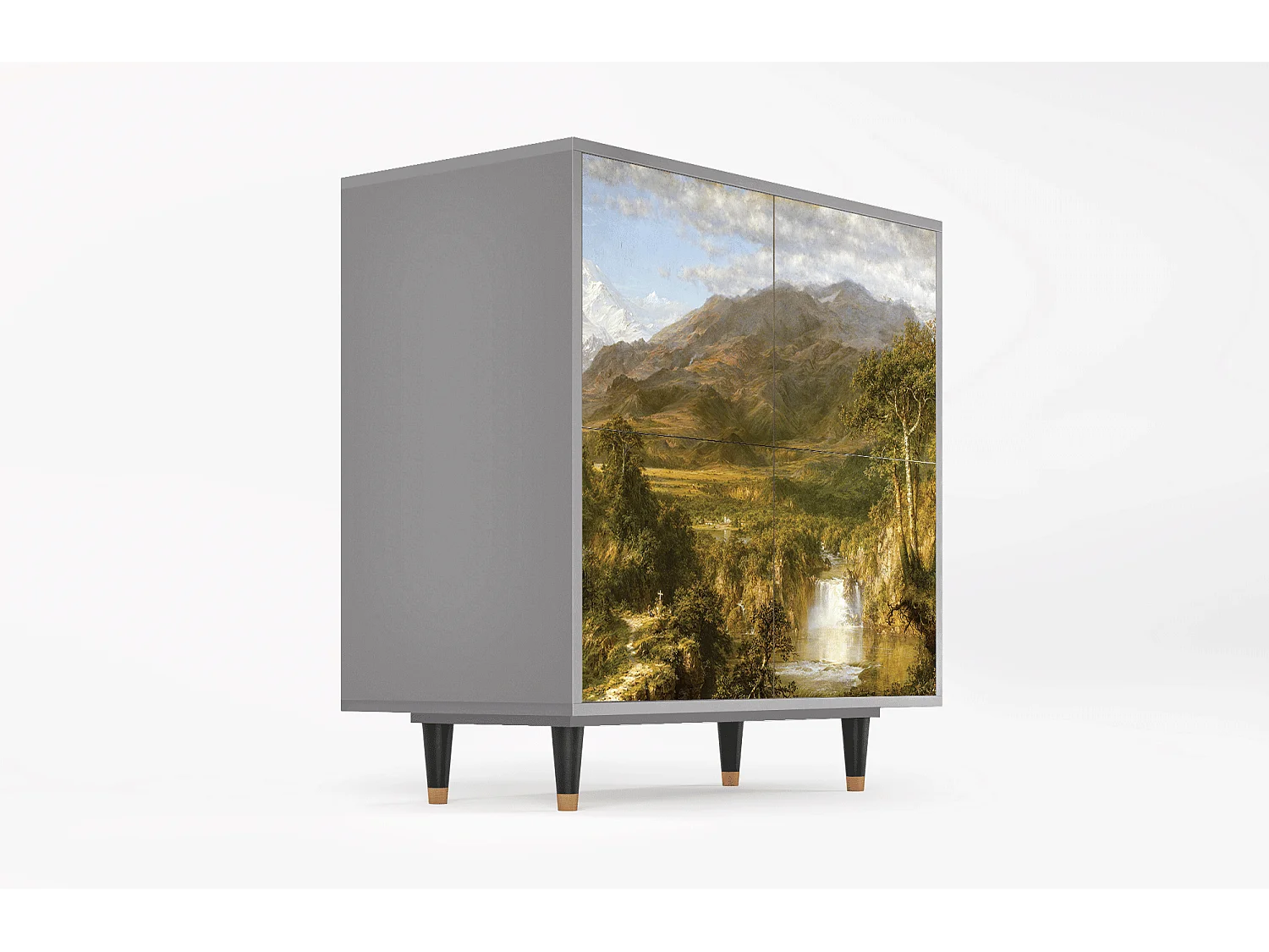 Kredens - 94x96x48 cm - BS3 - The Heart of the Andes , Szary