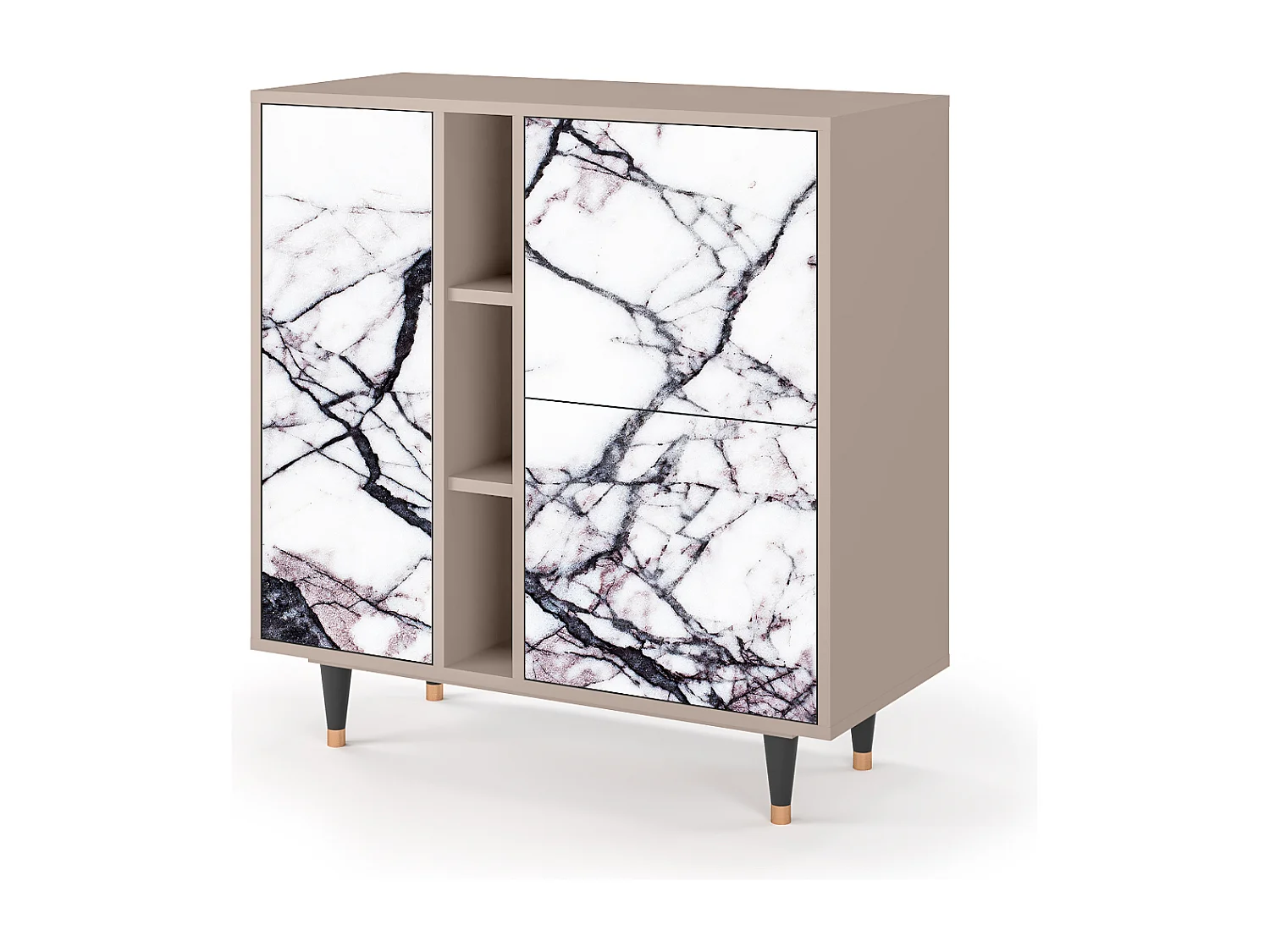 Dressoir - 94х96х41 cm - BS5 - Raven Marble, Latte