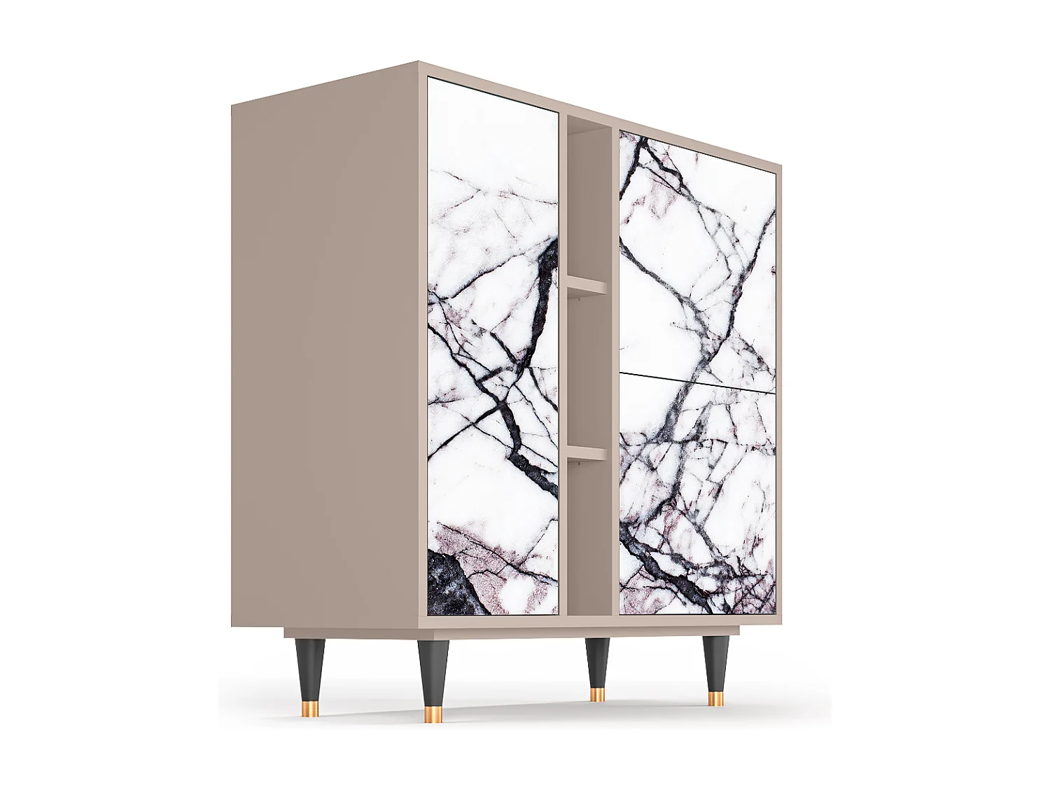 Dressoir - 94х96х41 cm - BS5 - Raven Marble, Latte