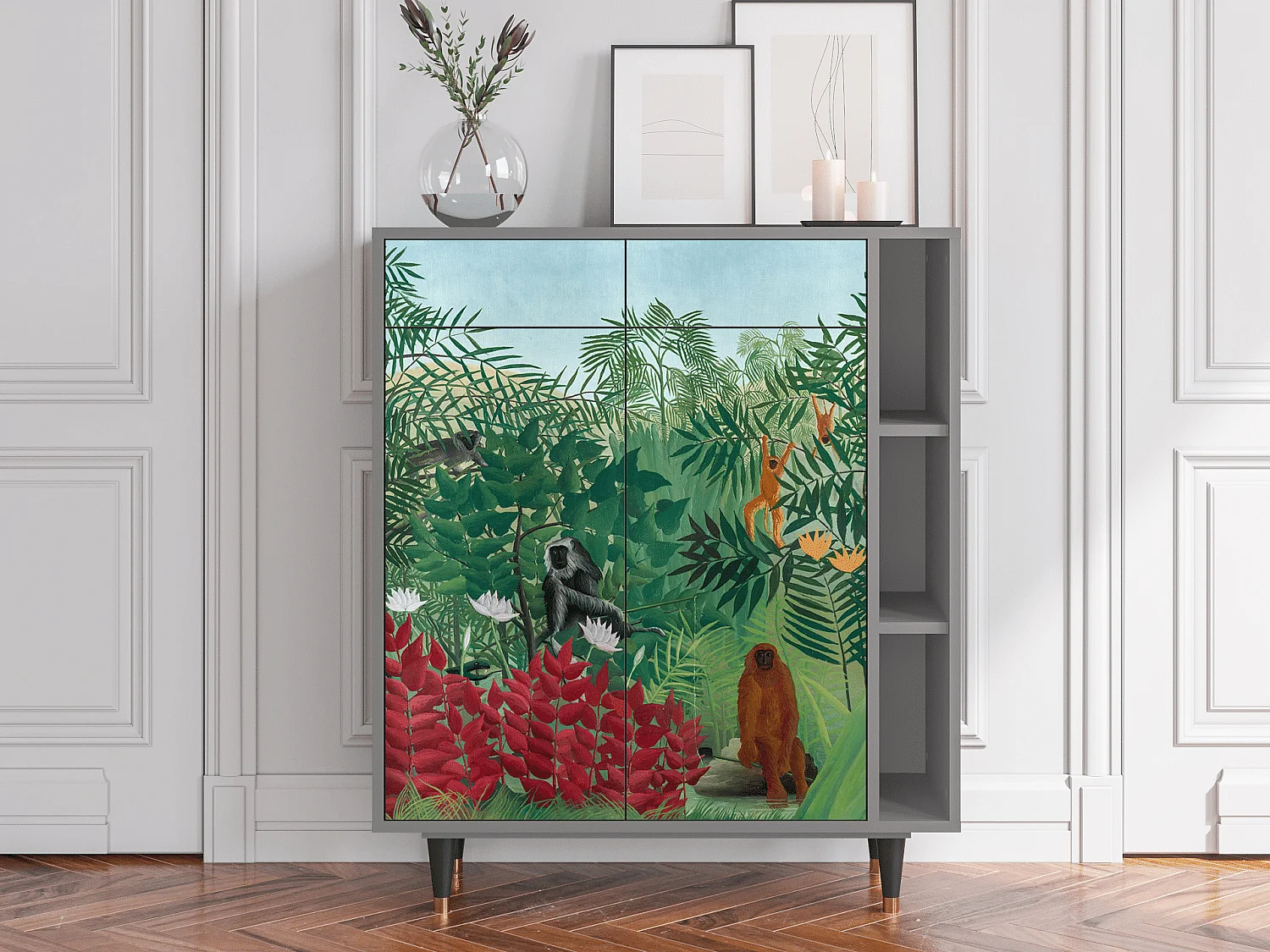 Buffet - 96х110х41 cm - BS6 - Jungles in Paris, Gris