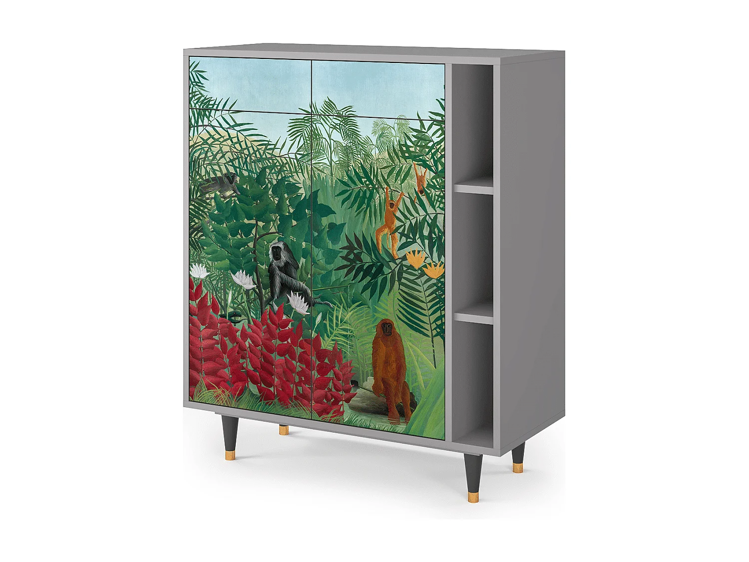 Credenza - 96х110х41 cm - BS6 - Jungles in Paris, Grigio