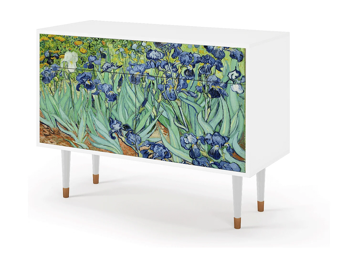 Credenza - 115x85x48 cm - BS4 - Irises , Bianco